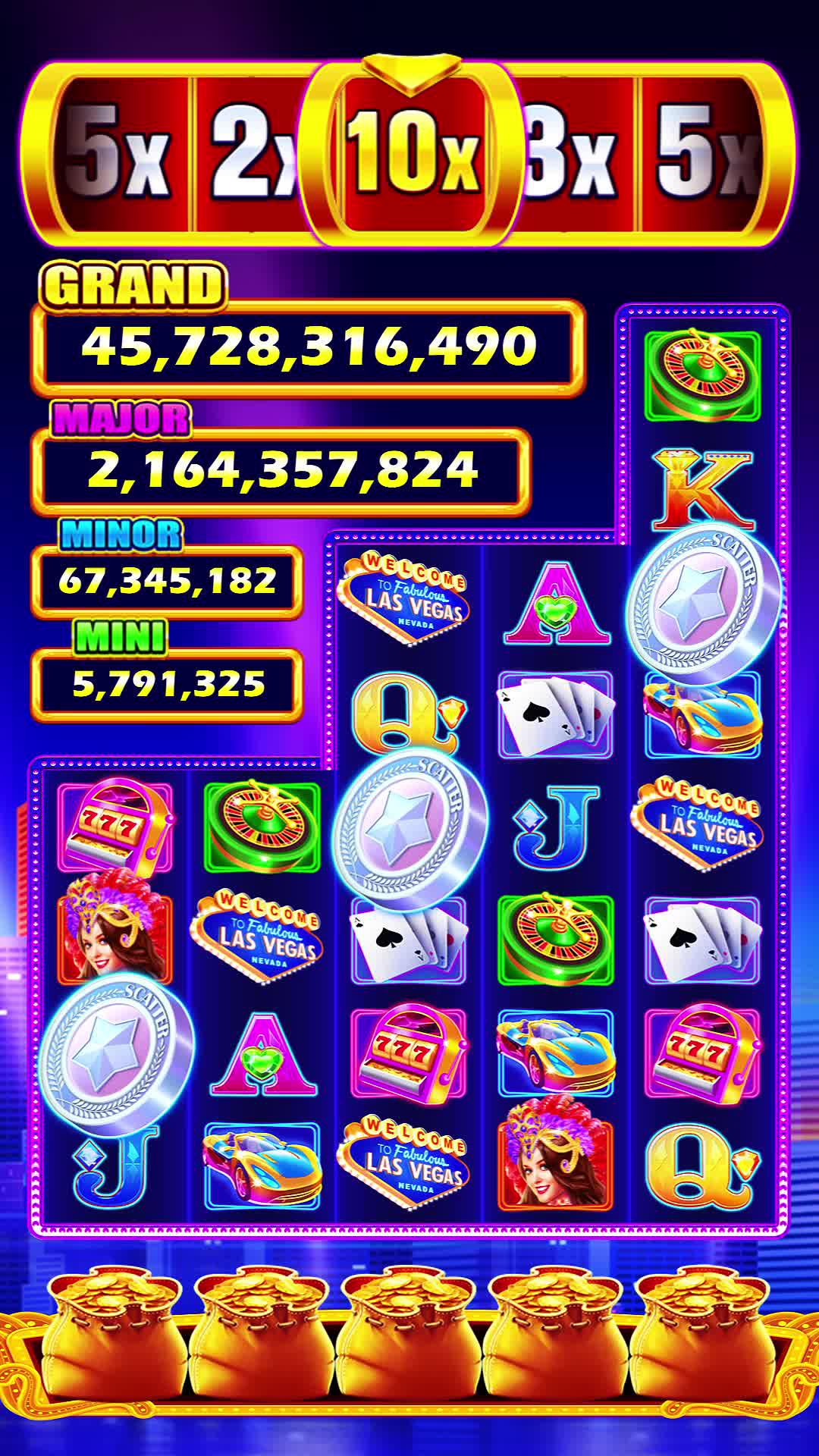 Free coins for U & Hit Grand Jackpot!