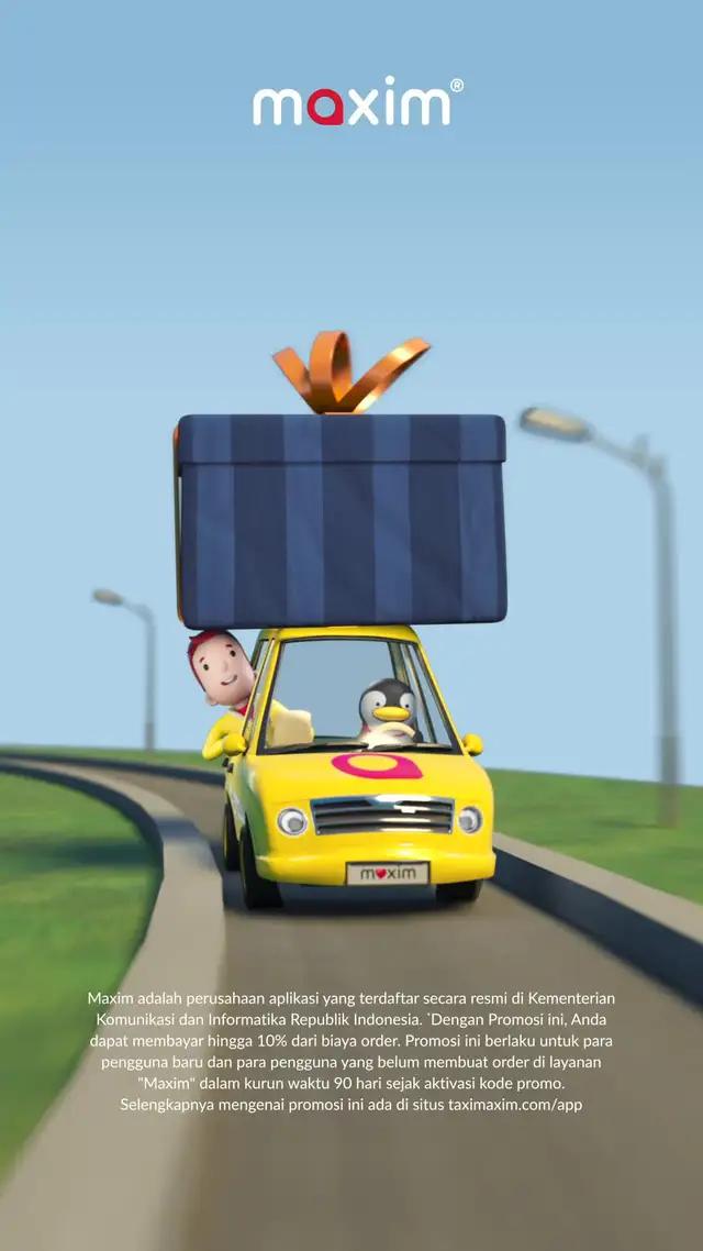 Bonus Rp100.000! Kode TK jika sudah tidak pakai Maxim 3 bulan. Sama halnya dengan pengguna baru.