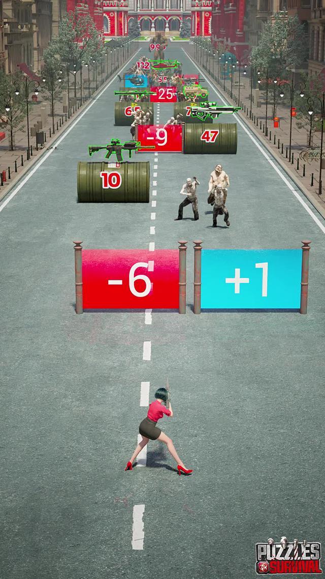 Zombie is coming! Solve the puzzle and save yourself!