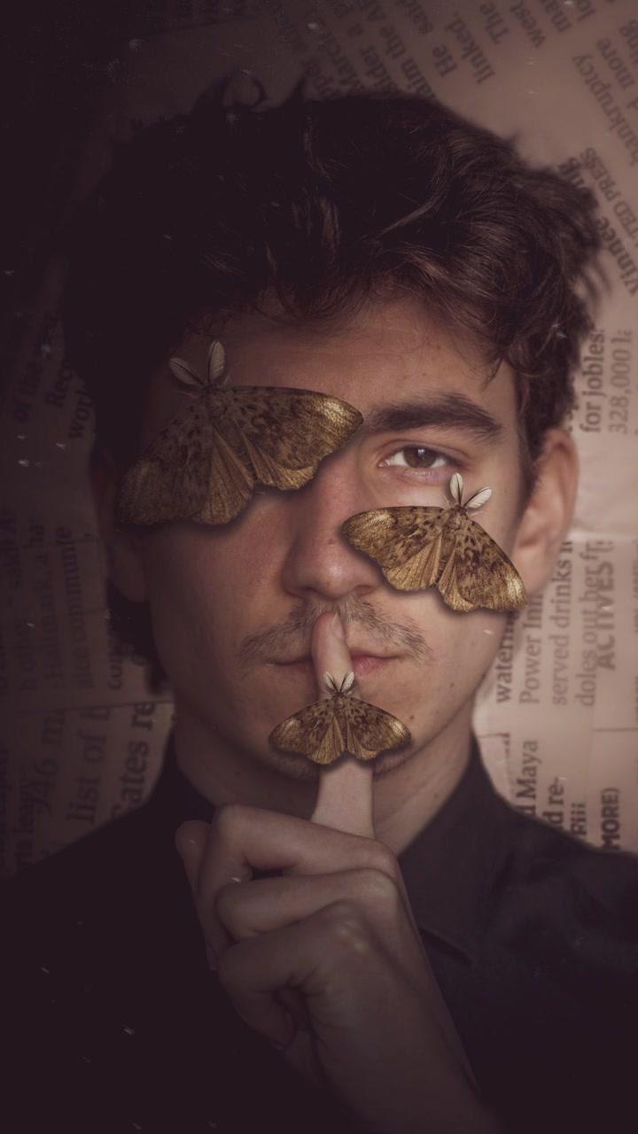 Moth Portrait 🦋 #picsart #tutorial @Picsart AI Photo Editor, Video #portrait #photoedit