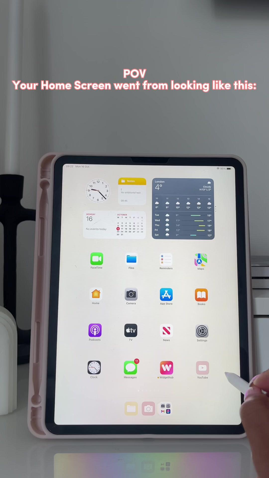 Looks so cute now 🫶🏽 #WidgetHub #fyp #iphonecustomisation #homescreen