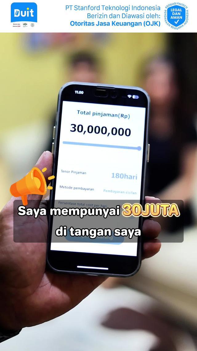 Pinjaman disetorkan langsung ke rekening bank