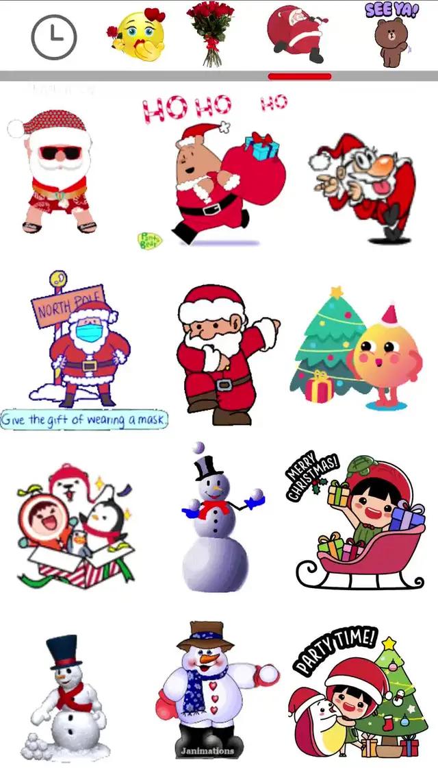 Use these christmas emoji to send best wishes to your friends!!!