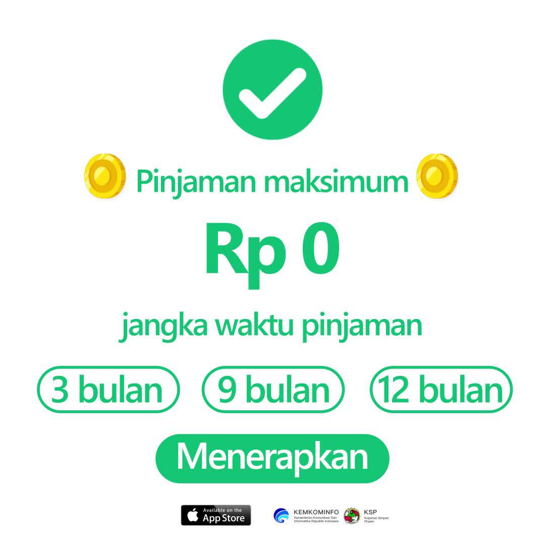 Dapat dipinjam hingga Rp5.000.000!Dengan bunga harian serendah 0,5%