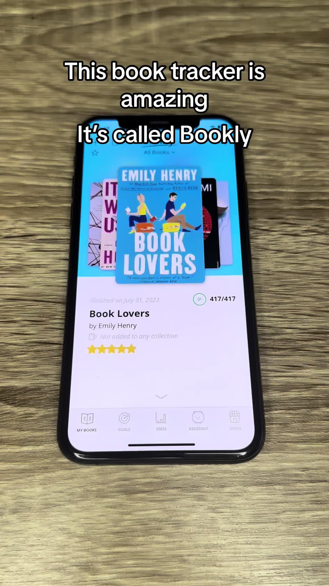 Bookly has been a game changer when it comes to tracking my books and finishing my TBR #booktracker #booktok #readingtracker 