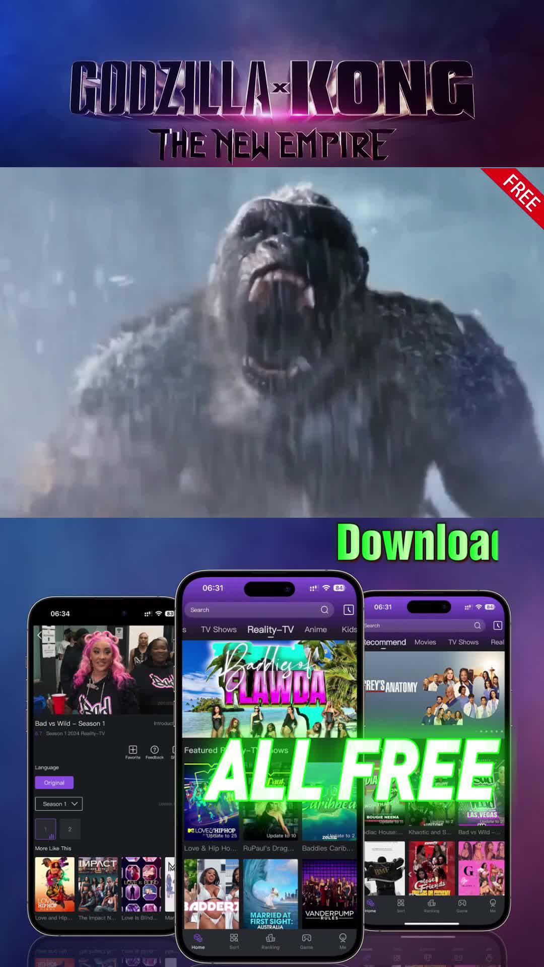 Download and watch latest movies for free now!