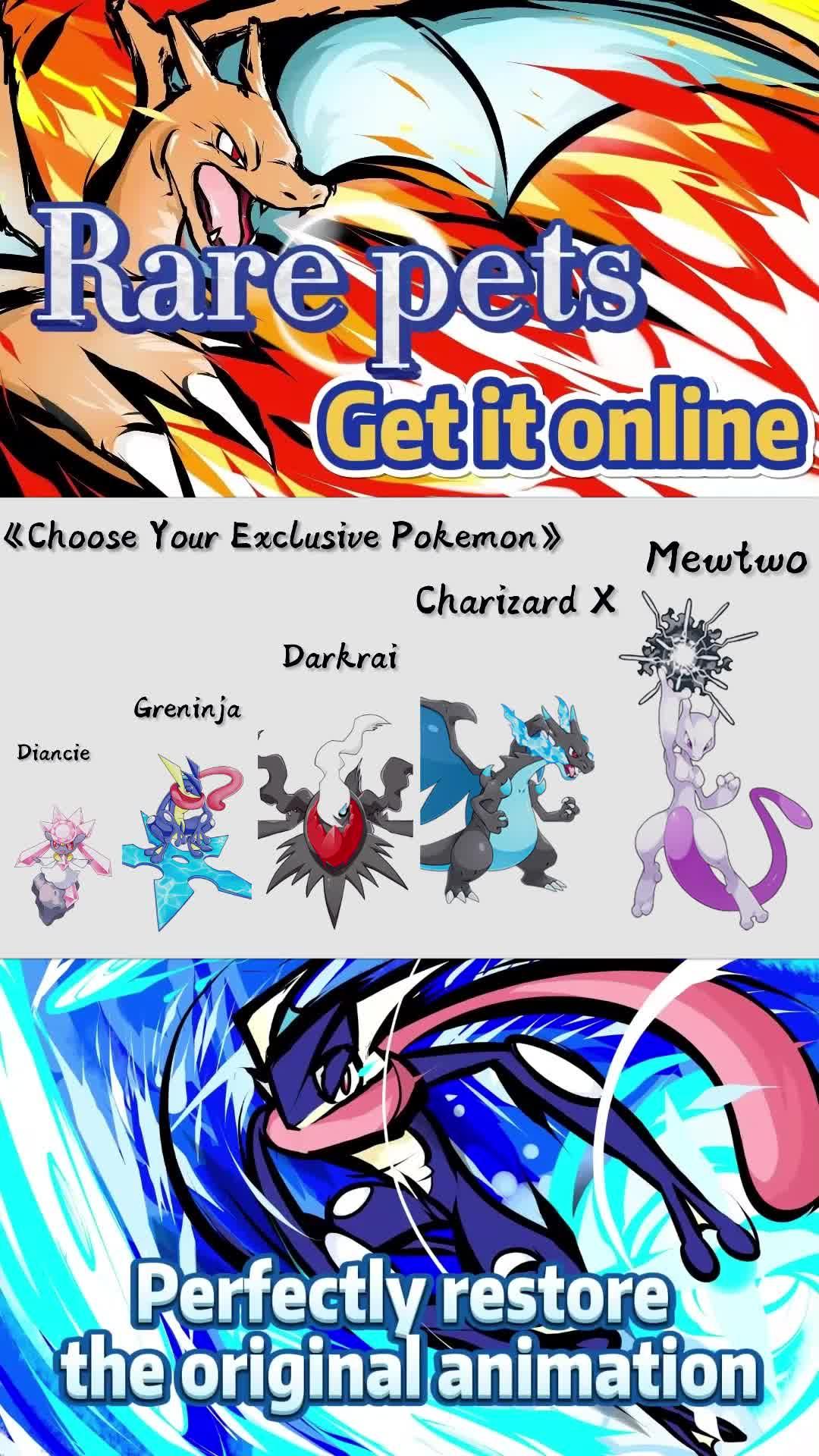 Discover over 500 playable Pokémon Claim free five-star Pokémon!