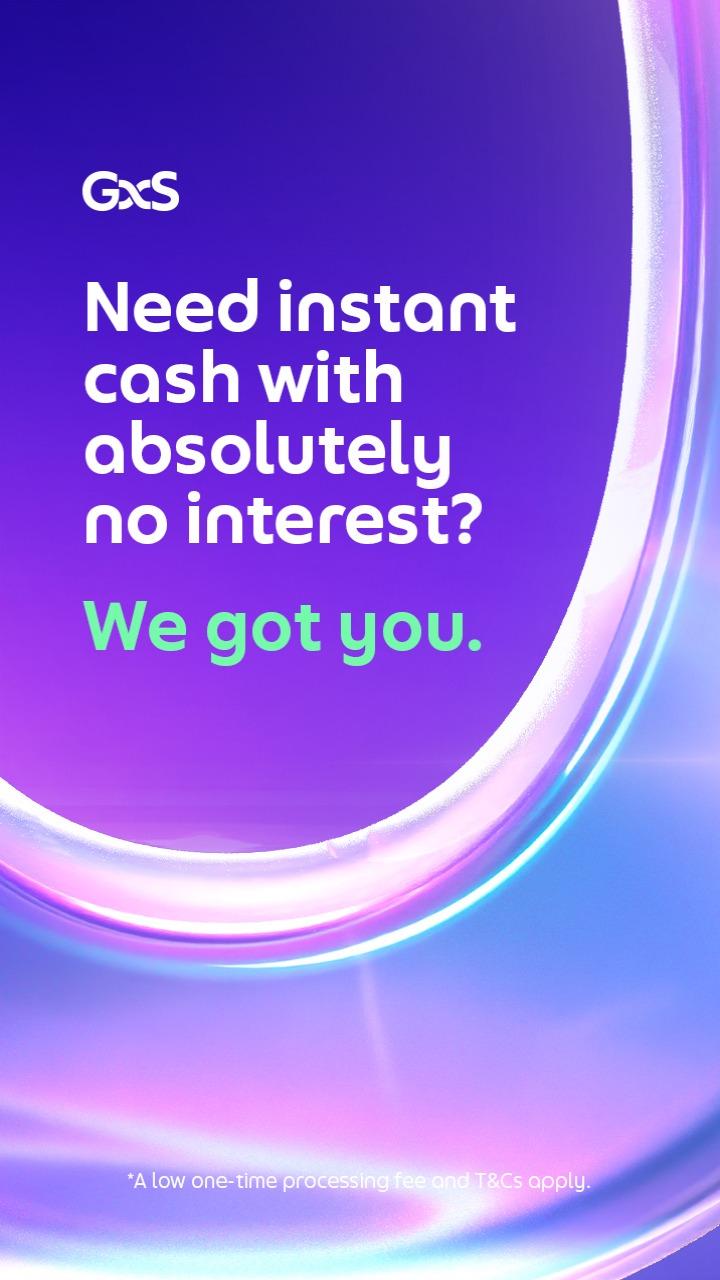 A quick cash boost with no interest. Get a GXS FlexiLoan, now with Balance Transfer. T&Cs apply