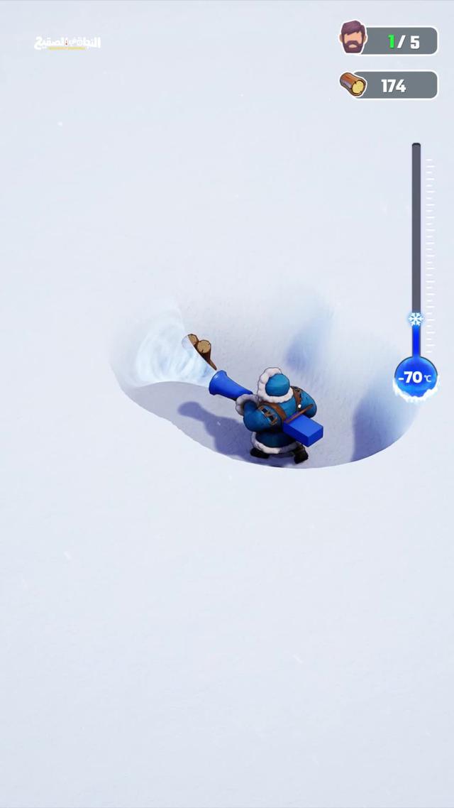 قم بقيادة الناجين عبر عالم الجليد والثلج لإكمال مهام العمل!