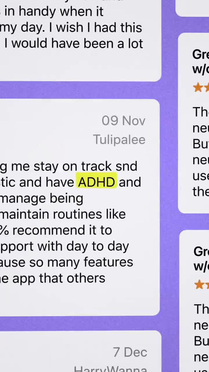 ADHD doesn't have to hold you back. Tiimo simplifies time management and helps you build focus.
