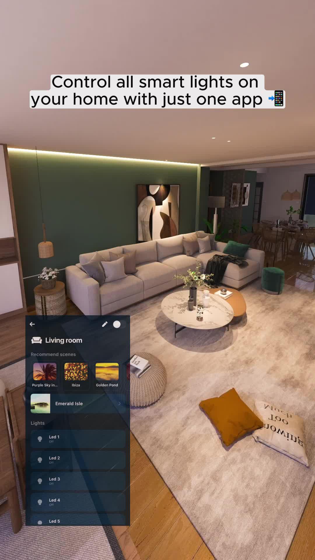 LED Light Controller & Remote App. The coolest way to light your room up is with only one app!