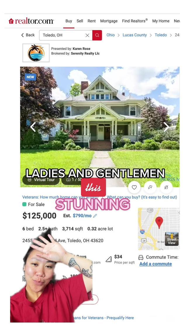 A LITERAL MASTERPIECE 😭💕 #housetok #victorian #ohio #realestate #OscarsAtHome #fyp