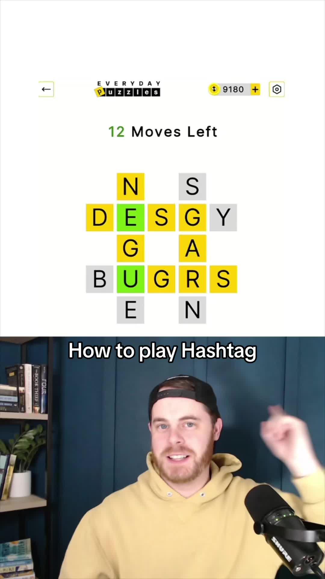 This is how to play Hashtag on @Everyday Puzzles ! #wordgames