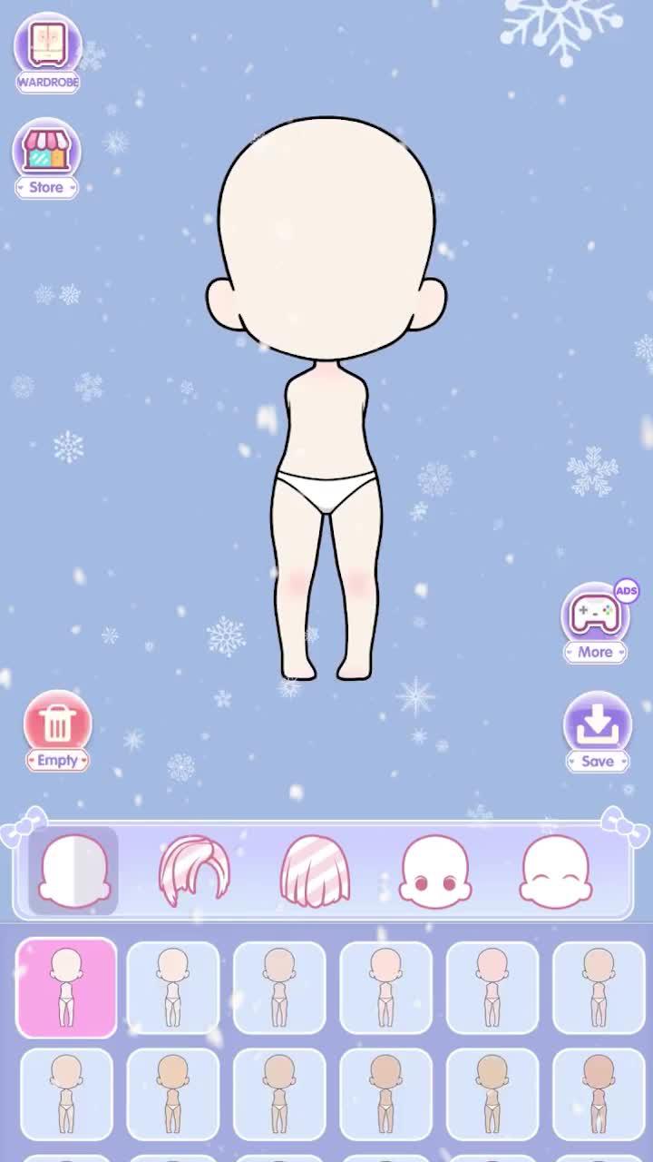 Make up then dress up for the doll