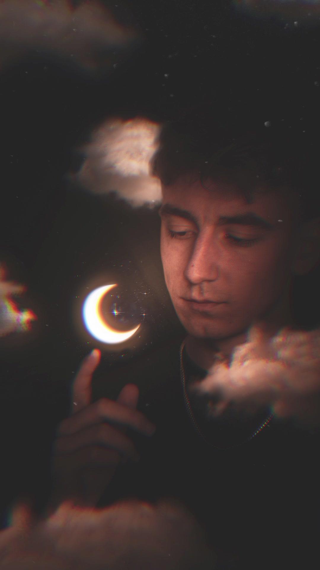 Moon Phase 🌙 Creative Potrait Idea #picsart #tutorial @Picsart AI Photo Editor, Video #photoeditrait #moon