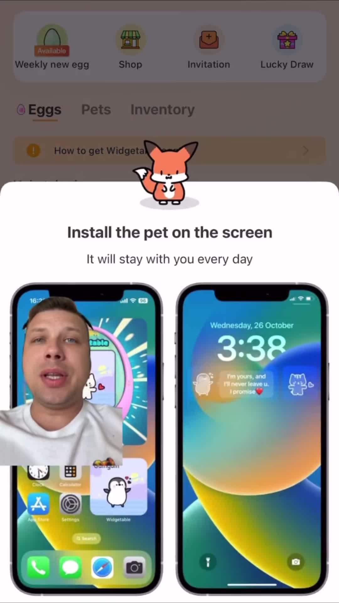 Raise a pet on your lock screen!
