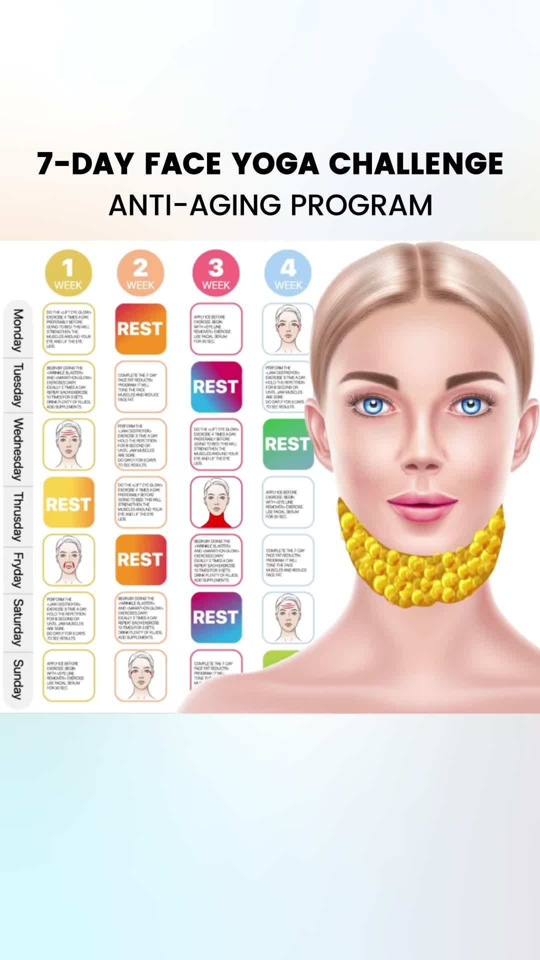Solve your facial problems with face yoga！Try it for free now！