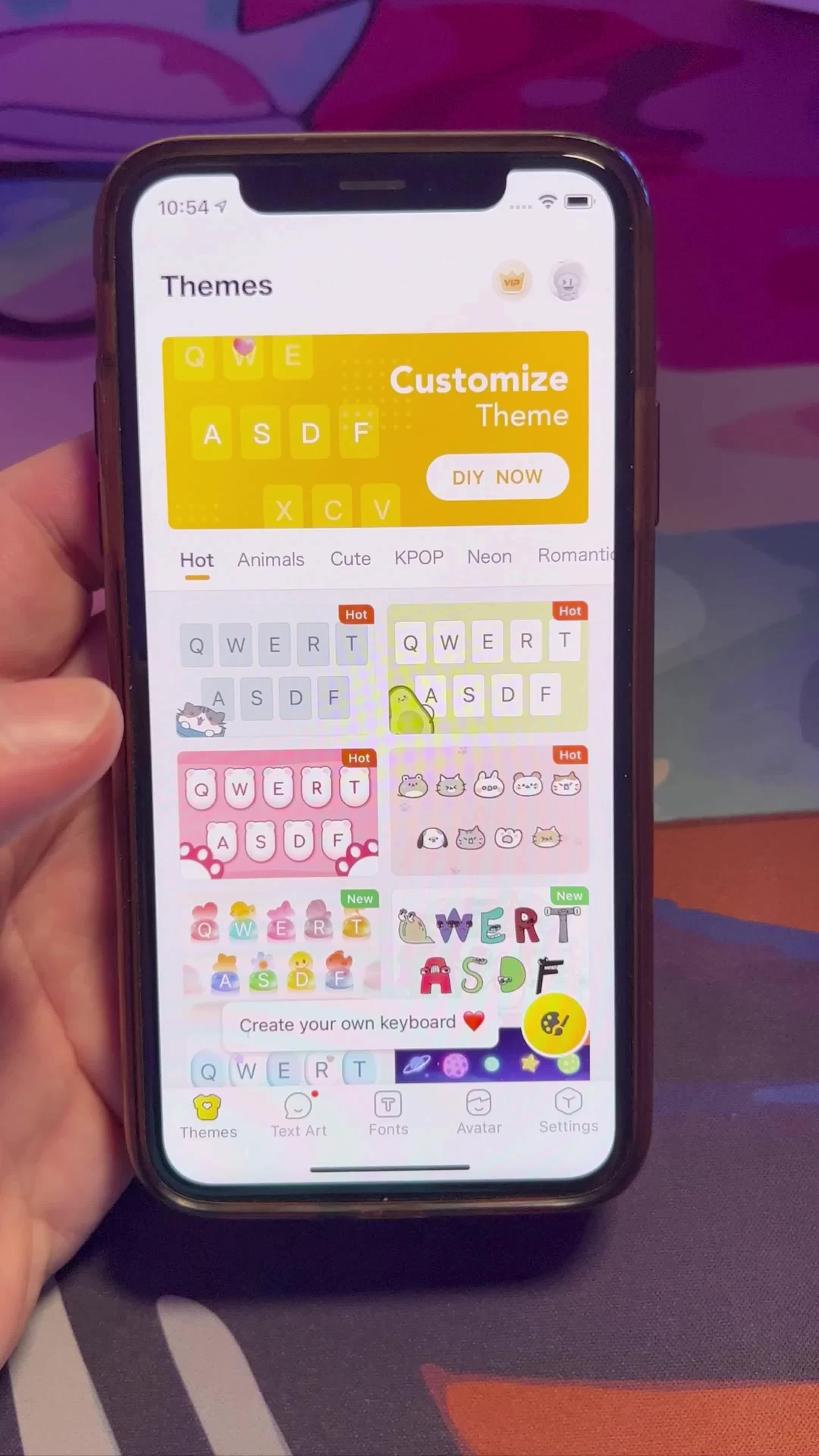 A very popular fully customized keyboard recently