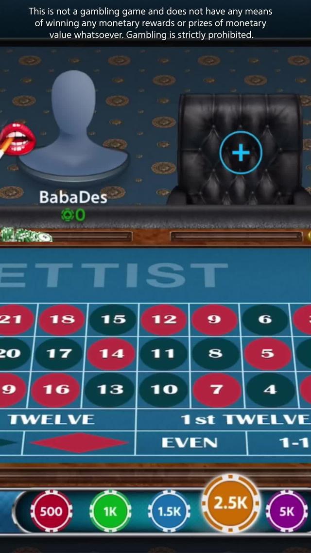 Start playing roulette.  Download the app now.