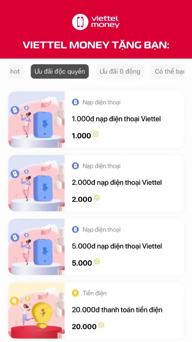 Tặng bạn 5k nạp điện thoại nè #ViettelMoney #viettel