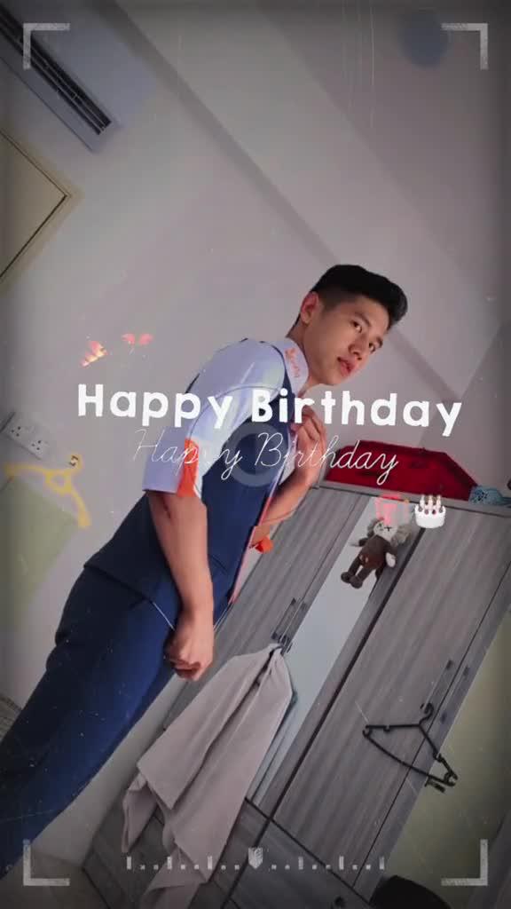 Happy birthday to you! Use this template to create your birthday video!