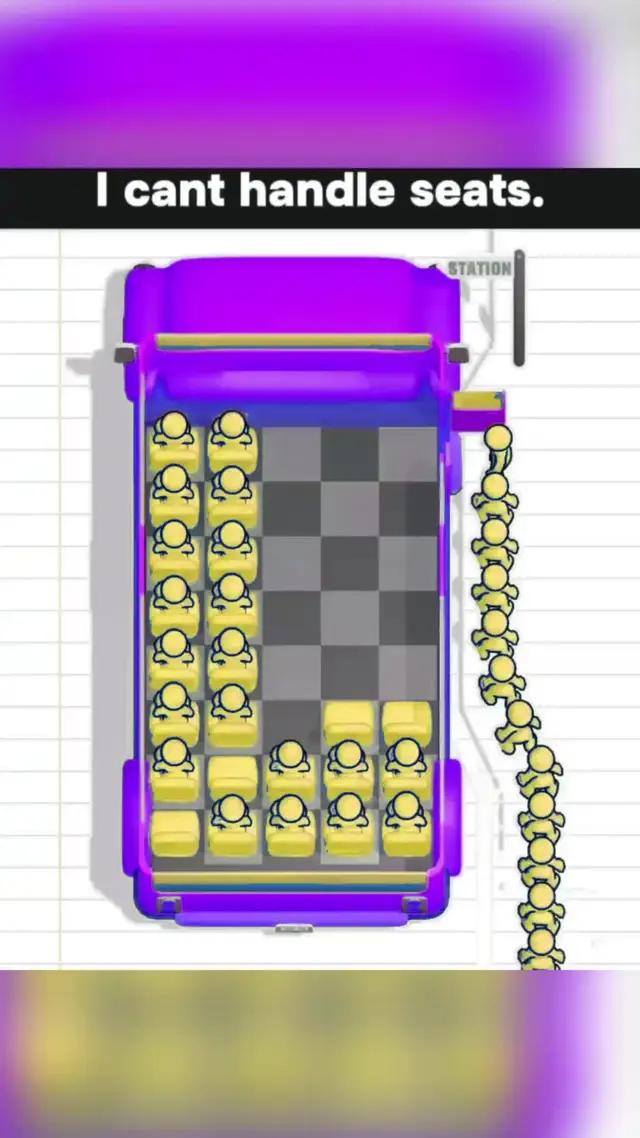 Move the seats to get passengers!