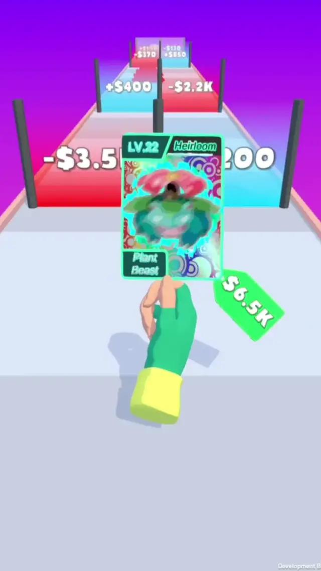 Run to evolve your cards