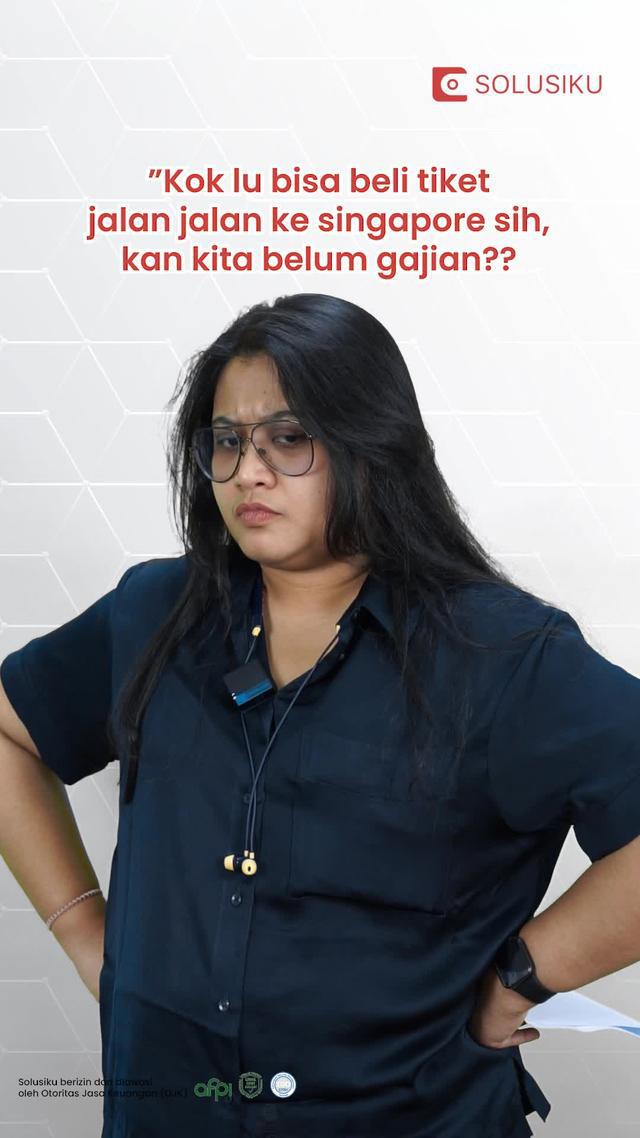 Beli tiket jalan-jalan ke Singapore sebelum gajian? Yaa, SOLUSIKU jawabannya! 💳✨ #SolusikuSolusimu #PinjamanOnline