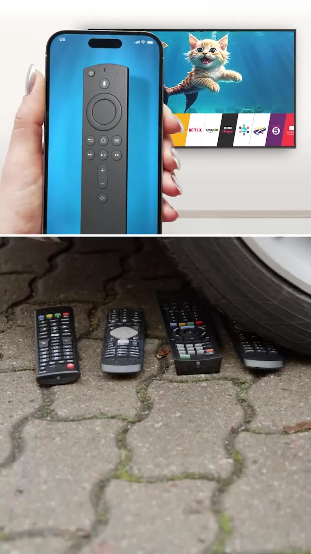 Just use your phone as the remote control for smart TV