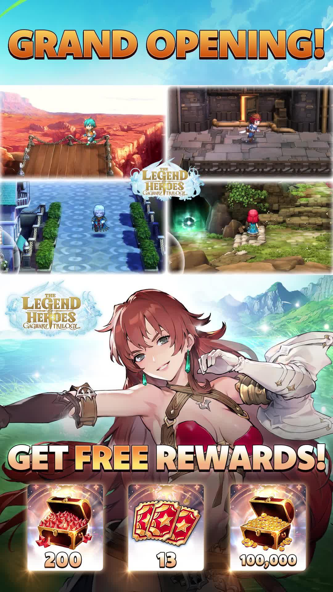 GRAND OPENING! Download and get free rewards!