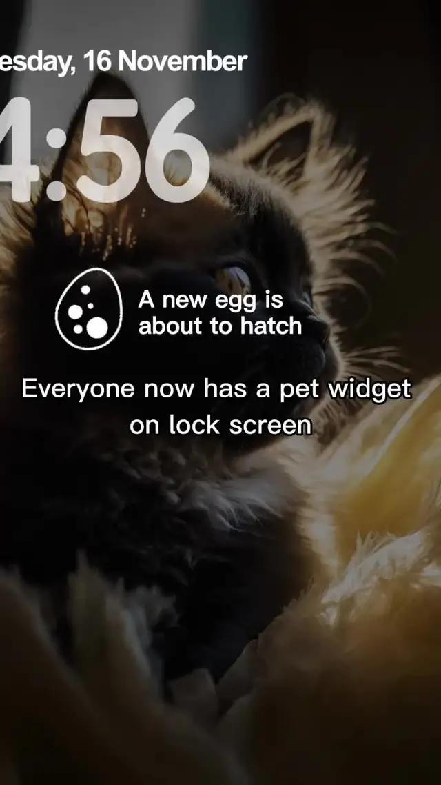 Raising your own pet on lock screen!