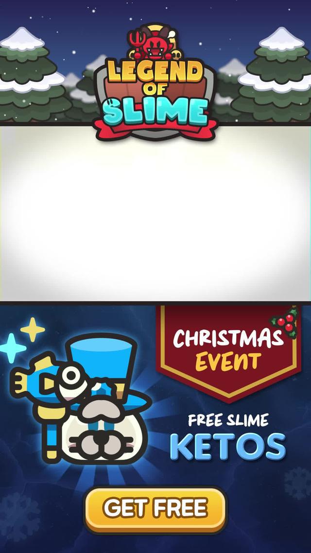 Receive the Christmas limited rewards in the Legend of Slime!