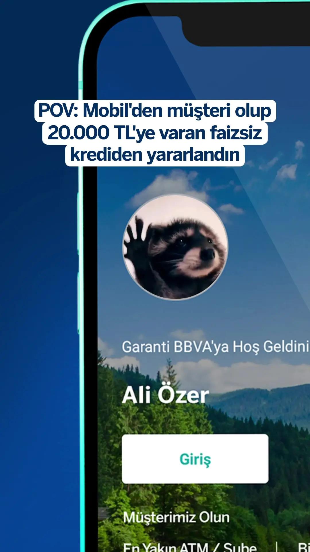 Siz de hemen Mobil'i indirip müşterimiz olun, fırsatlardan yararlanmaya başlayın!🦝💙📱 Detaylar www.garantibbva.com.tr’de.