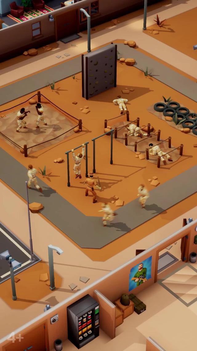 Build and manage your own army in this idle tycoon game!