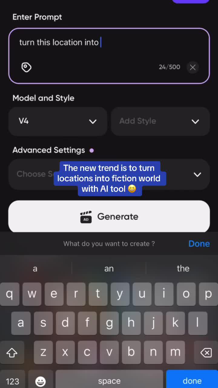 Turn your words into AI art