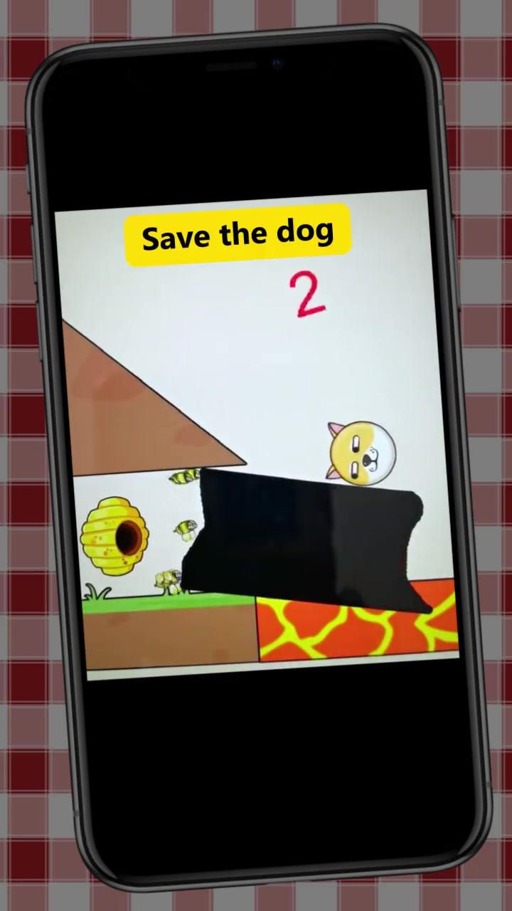 Draw to save the dog from the bees