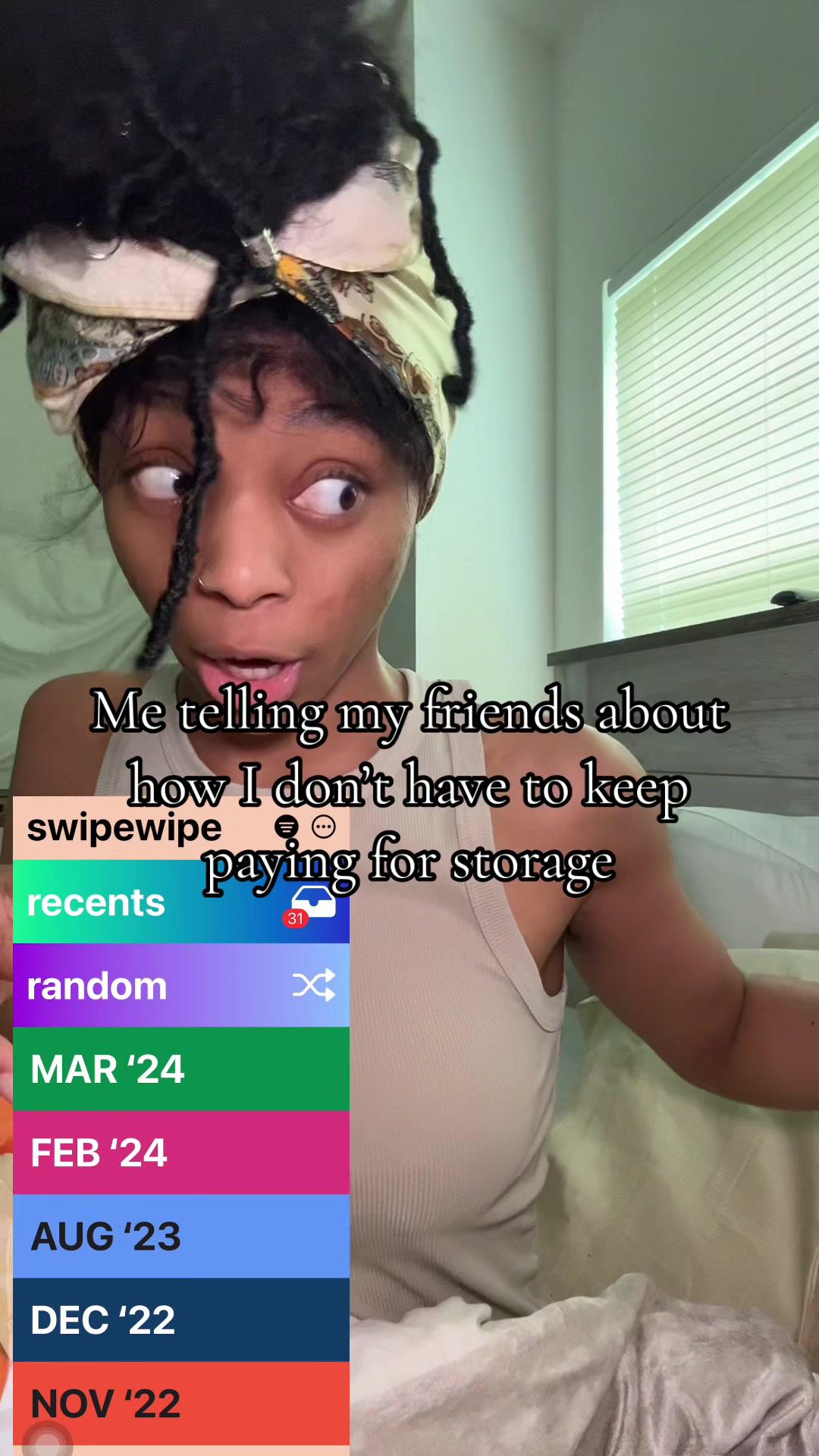 No one #rennihunnii #swipewipe #storage #storagehacks #apple #iphone #phone