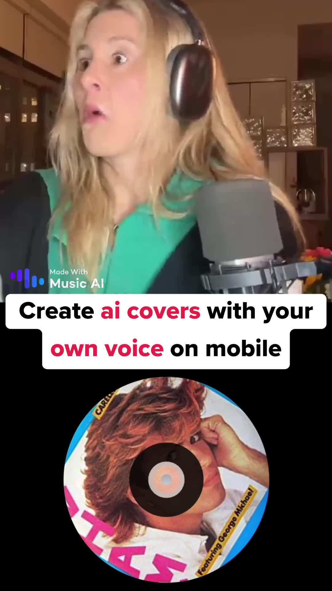 Create AI covers with your own voice on mobile