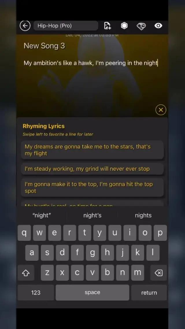 AI Generated Rhyming Song Lyrics