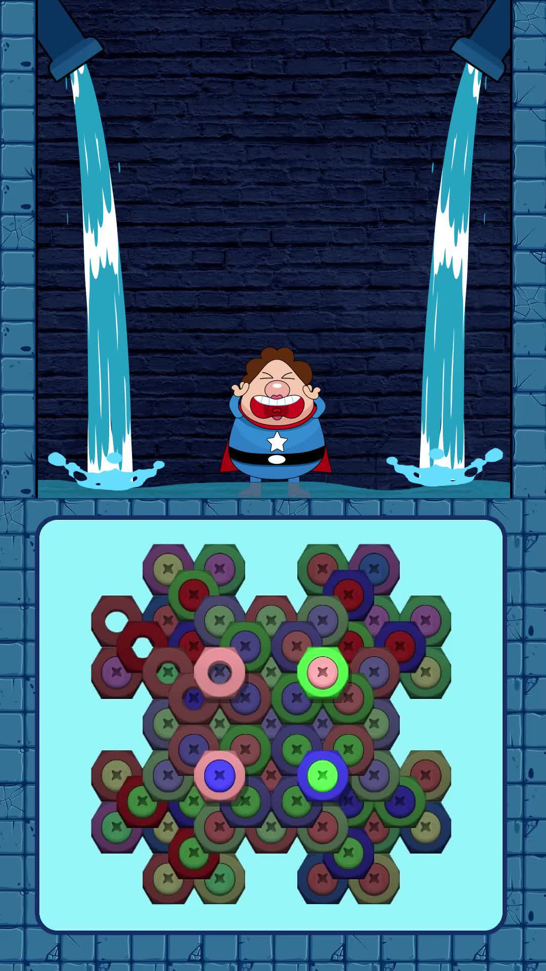 Sort nuts and bolts, swap the right color.