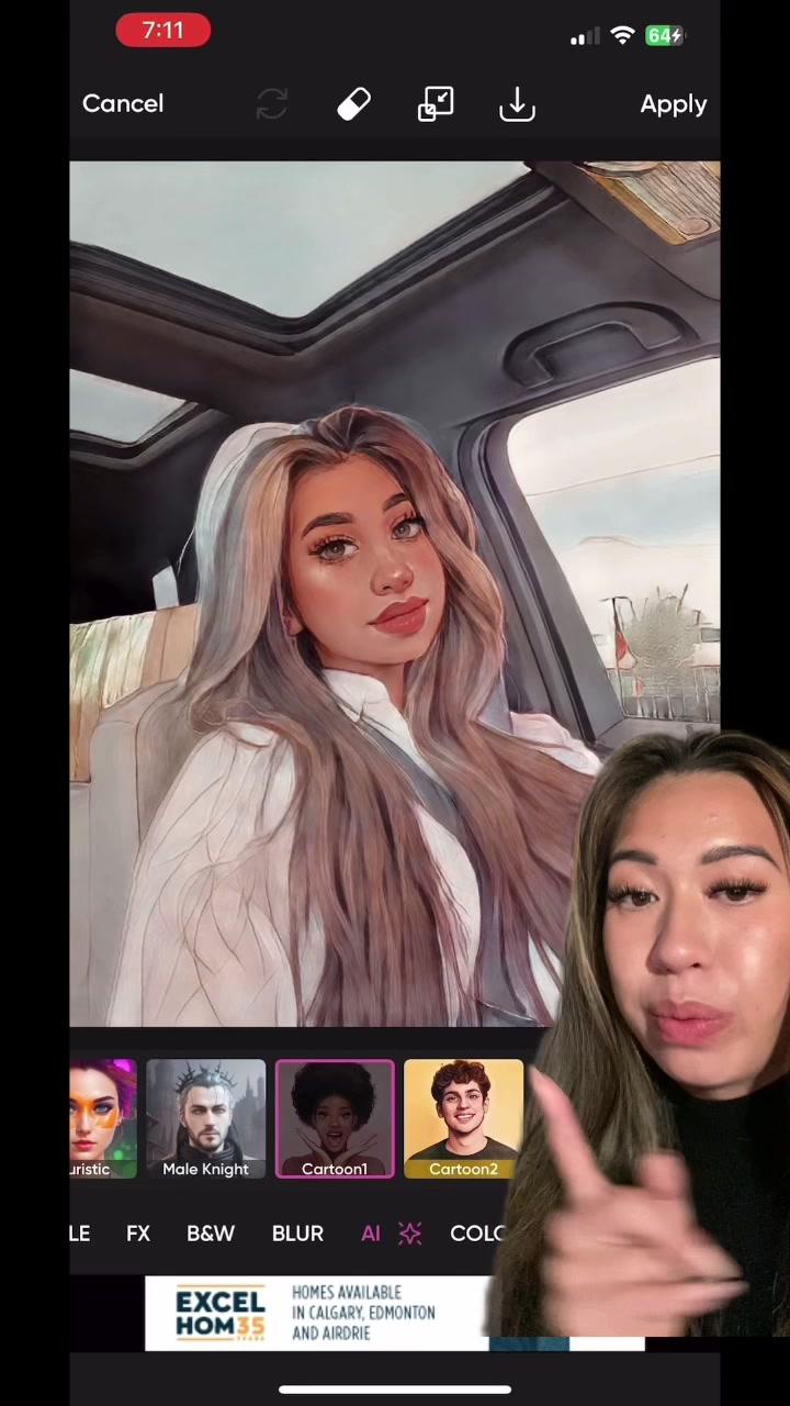 Cartoon filter on @Picsart AI Photo Editor, Video 💕 #picsartediting #photoediting ##howtoedityourpicture