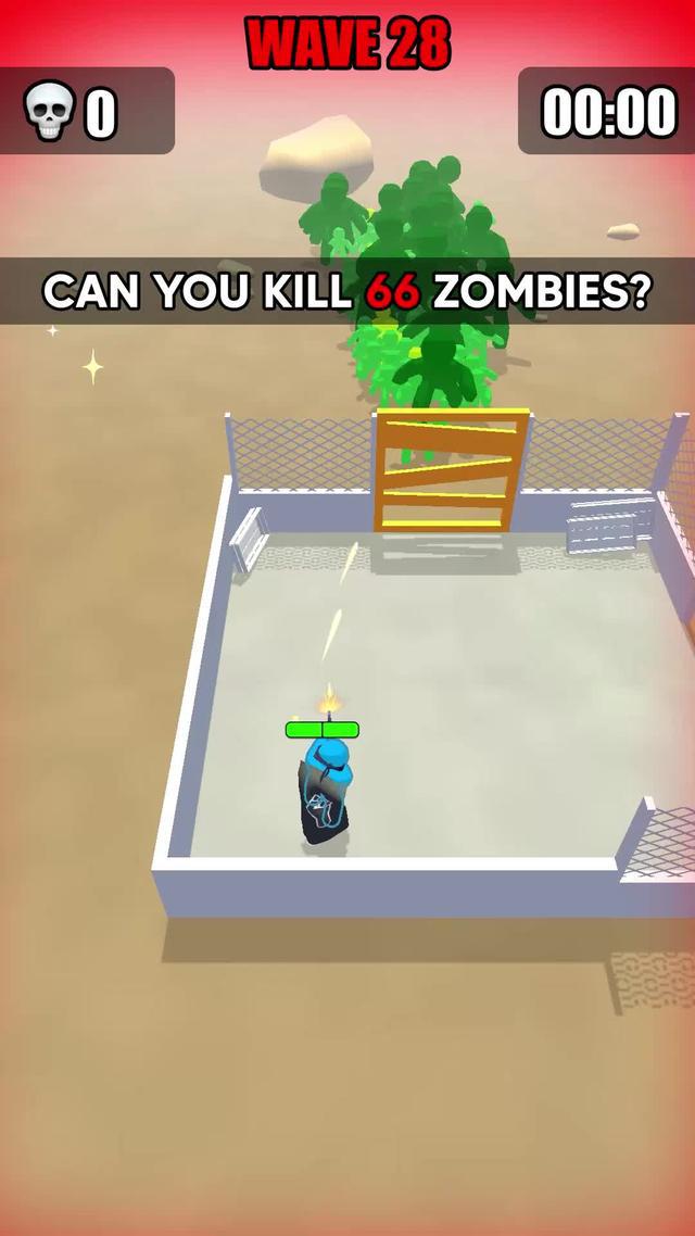 Save yourself against giant waves of zombies!