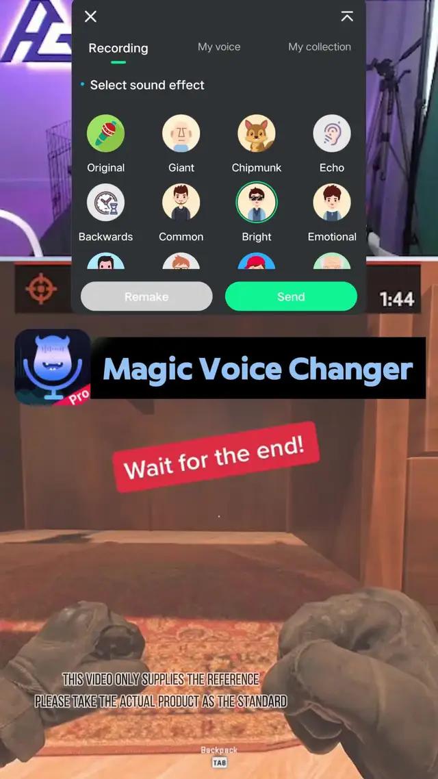 Omg , that voice change sounds so real!
