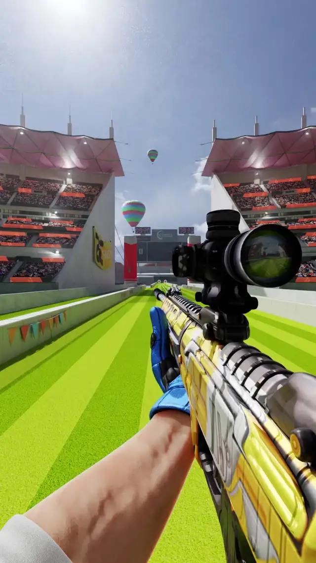 Put your aim to the test in this online shooting range game.