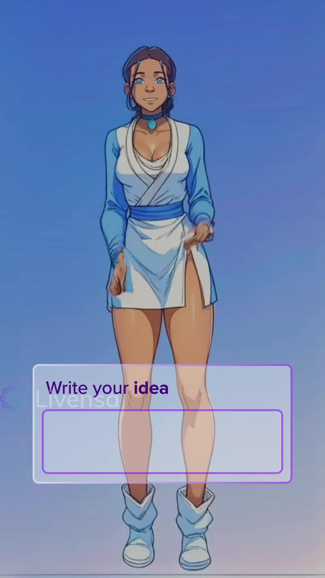 Create Al videos with your own words on mobile