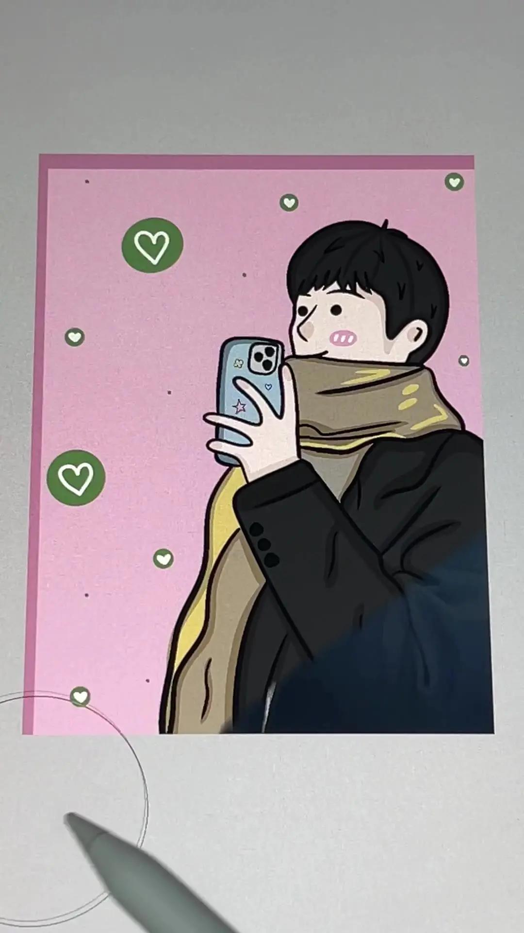 ใครเหงาอยากมีเพื่อนคุยเพื่อนรู้ใจมานี่เลย #สุ่มวาดรูป #วาดรูป #วาดรูปมินิมอล #หาเพื่อนคุย ##สอนวาดรูป