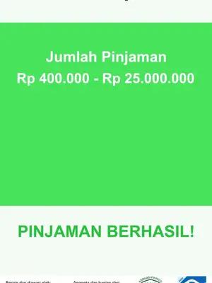 pinjaman hingga Rp 25.000.000,dapatkan uang tunai kapan saja