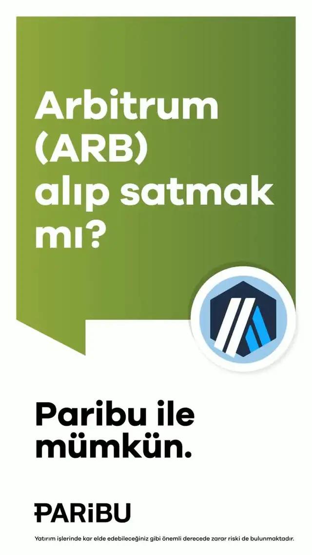 Arbitrum alım satım işlemlerinizi Paribu’da anında gerçekleştirebilirsiniz.