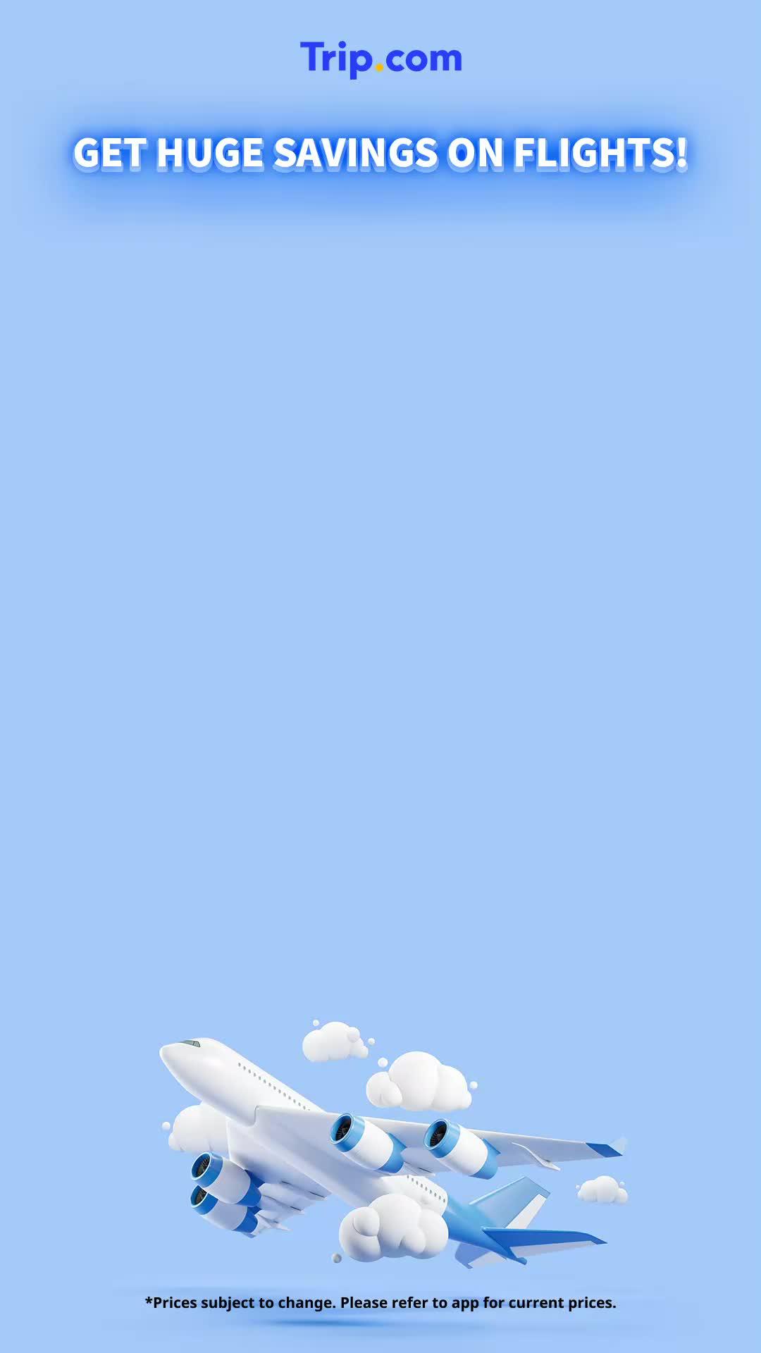 Get huge savings on flights!