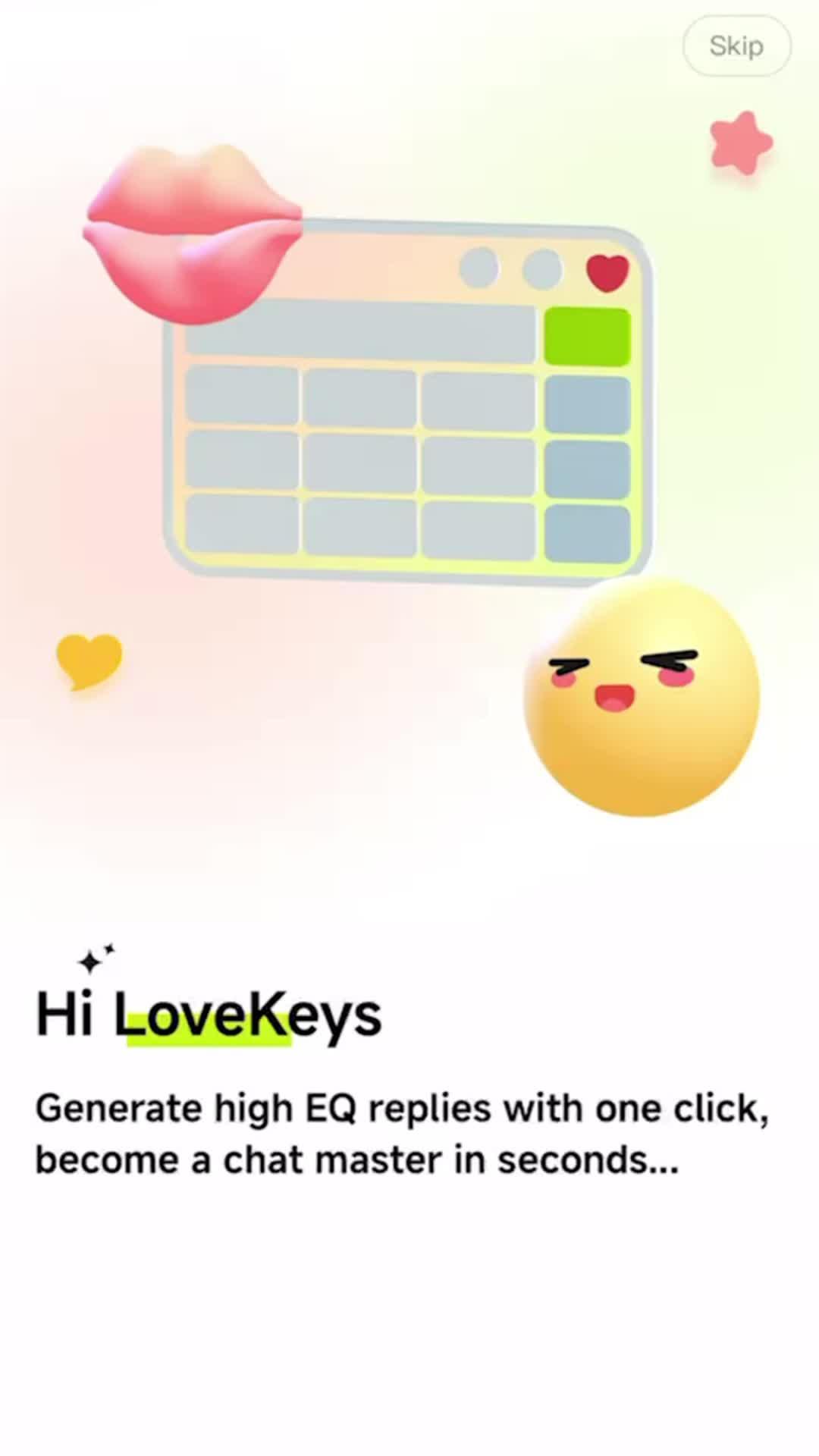 LoveKeys input method! Easily have high emotional intelligence chat replies